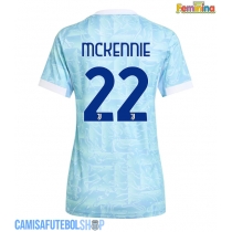 Camisa de time de futebol Juventus Weston McKennie #22 Replicas 2º Equipamento Feminina 2025-26 Manga Curta
